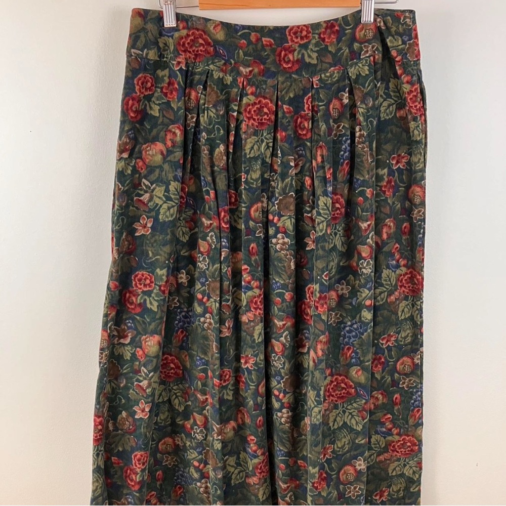 Vintage Herman Geist Floral Patterned Skirt—With Pockets!
